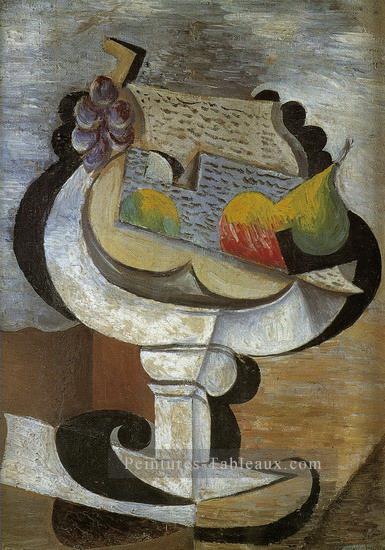 Compotier 1907 cubisme Pablo Picasso Peintures à l'huile